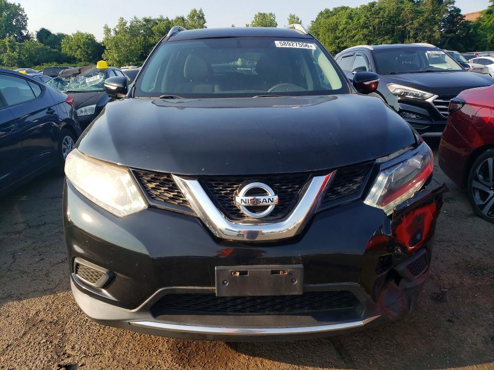 2015 Nissan Rogue VIN KNMAT2MT4FP583541 COPART salvage auction — FRONT END, Ct - Certificate Of Title, sold $850 on 2026-07-17 (photo 5)