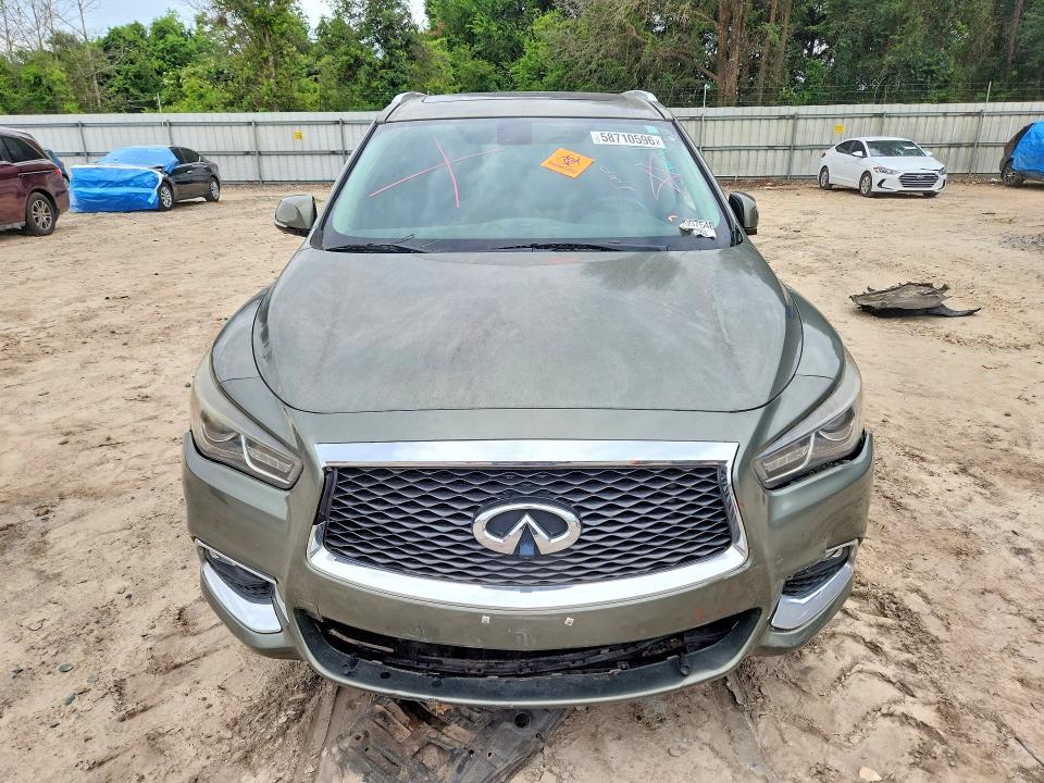2017 Infiniti Qx60 VIN 5N1DL0MN5HC501714 COPART salvage auction — FRONT END, Fl - Certificate Of Title, sold $825 on 2026-07-24 (photo 5)