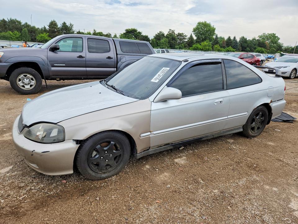 2000 Honda Civic VIN 1HGEJ8141YL047455 COPART salvage auction — REAR END, Il - Salvage Certificate, sold $250 on 2026-07-02 (photo 1)