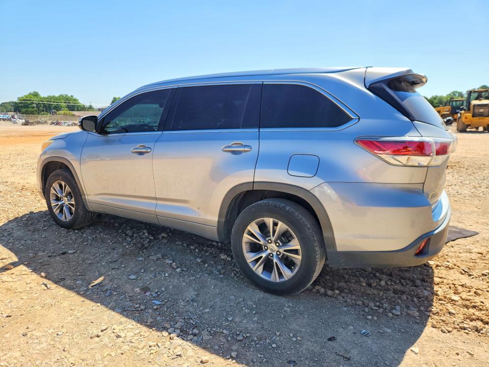 2015 Toyota Highlander VIN 5TDKKRFH9FS058960 COPART salvage auction — SIDE, AL - CERT OF TITLE-SALVAGE TITLE, sold $7,500 on 2026-07-29 (photo 2)