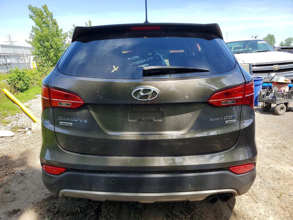 2013 Hyundai Santa fe VIN 5XYZUDLA5DG086302 COPART salvage auction — VANDALISM, On - Permit No Brand - Unfit, sold $1,200 on 2026-07-14 (photo 6)