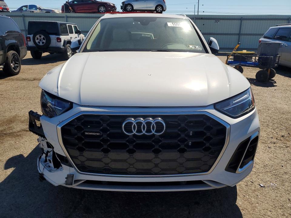 2021 Audi Q5 VIN WA1G2AFY8M2049334 COPART salvage auction — FRONT END, PA - CERT OF TITLE, sold $14,700 on 2026-07-07 (photo 5)