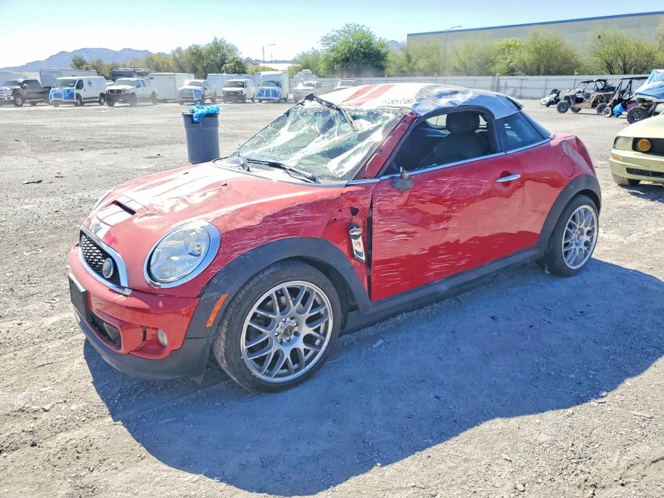 2012 Mini Cooper VIN WMWSX3C5XCT154678 COPART salvage auction — ROLLOVER, Nv - Salvage Title, sold $550 on 2026-07-21 (photo 1)