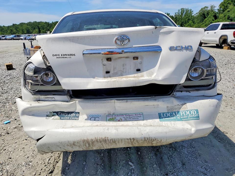 2003 Toyota Echo VIN JTDBT123130300079 COPART salvage auction — REAR END, Sc - Cert Of Title-Salvage, sold $700 on 2026-07-27 (photo 6)