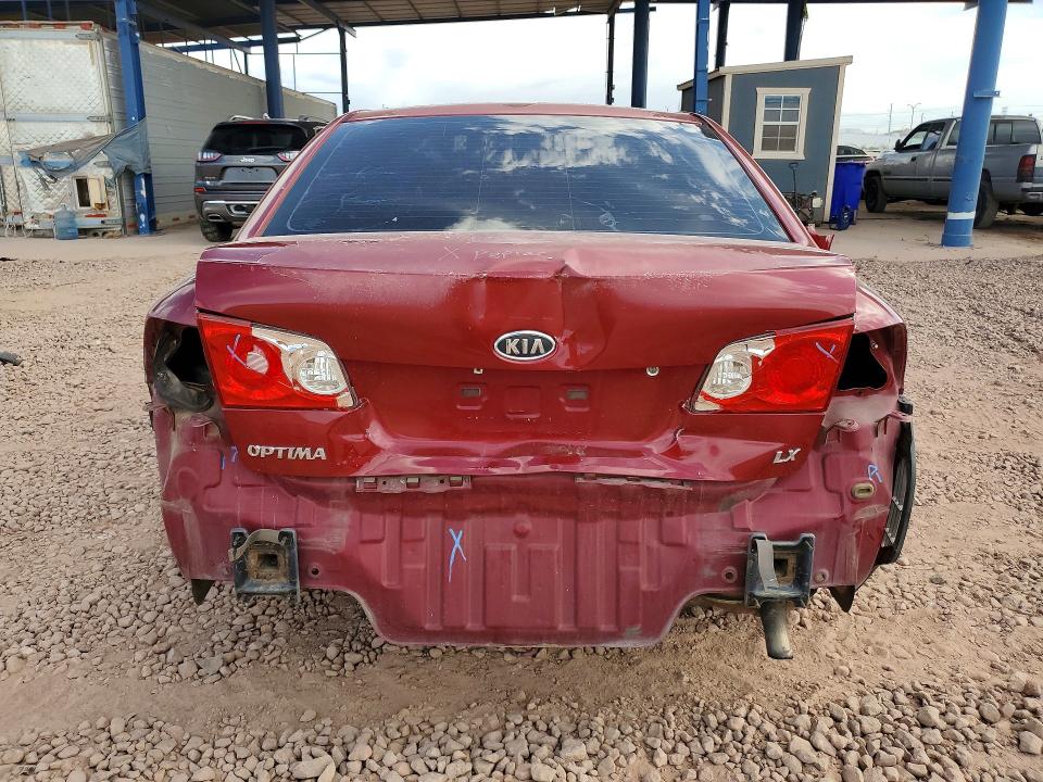 2008 Kia Optima VIN KNAGE123085184137 COPART salvage auction — REAR END, Az - Cert Of Title - Salvage, sold $725 on 2026-07-09 (photo 6)