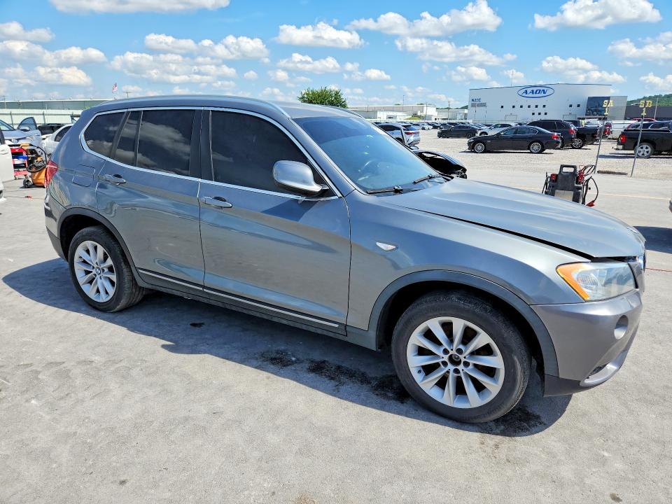 2013 BMW X3 VIN 5UXWX9C57D0A14793 COPART salvage auction — MECHANICAL, Ok - Certificate Of Title, sold $800 on 2026-07-08 (photo 4)