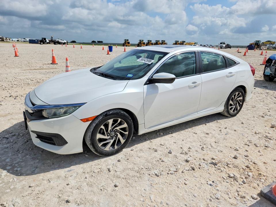 2016 Honda VIN 19XFC2F7XGE002115 COPART salvage auction — SIDE, Tx - Salvage Vehicle Title, sold $90 on 2026-07-09 (photo 1)