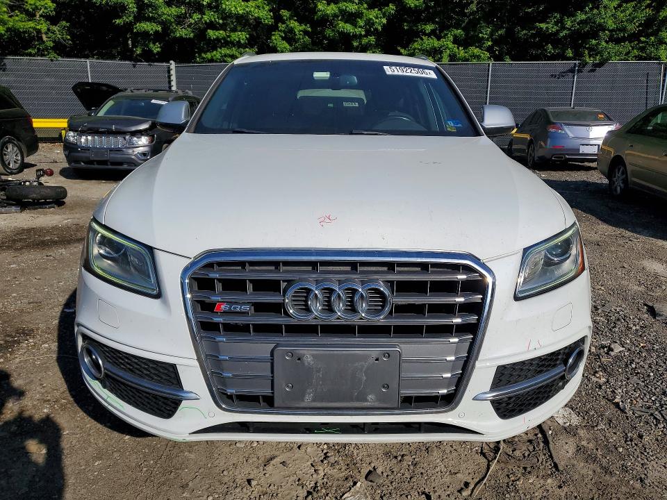 2015 Audi Sq5 VIN WA1VGAFP7FA089929 COPART salvage auction — UNDERCARRIAGE, Md - Cert Of Salvage > 75% Damage, sold $2,550 on 2026-07-10 (photo 5)