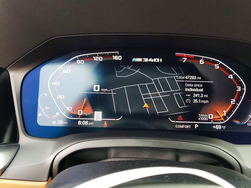 2020 BMW M340i VIN WBA5U9C03LFH42288 COPART salvage auction — MINOR DENT/SCRATCHES, Ct - Cert Of Title-Rebuilt Salvage, sold $23,500 on 2026-07-31 (photo 9)