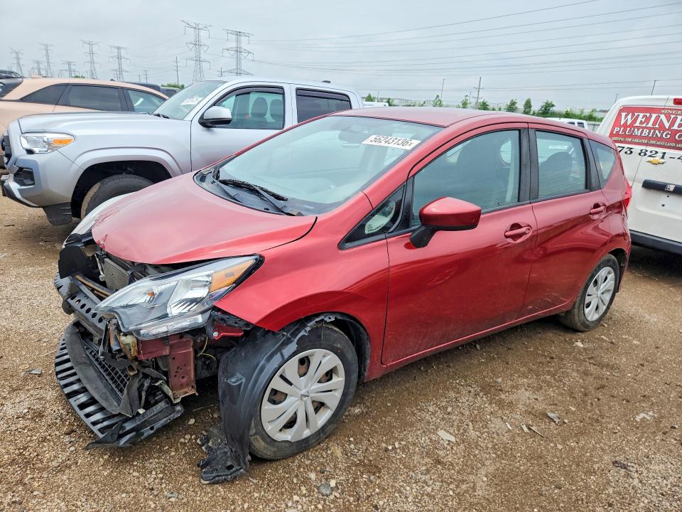 2019 Nissan Versa VIN 3N1CE2CP2KL355411 COPART salvage auction — FRONT END, Il - Salvage Certificate, sold $925 on 2026-07-09 (photo 1)