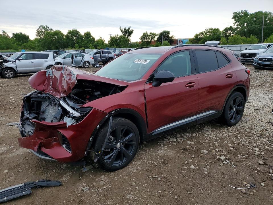 2021 Buick Envision VIN LRBFZPR42MD080171 COPART salvage auction — FRONT END, Il - Salvage Certificate, sold $3,650 on 2026-07-17 (photo 1)