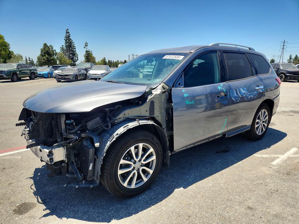 2016 Nissan Pathfinder VIN 5N1AR2MN5GC619211 — COPART salvage auction photo