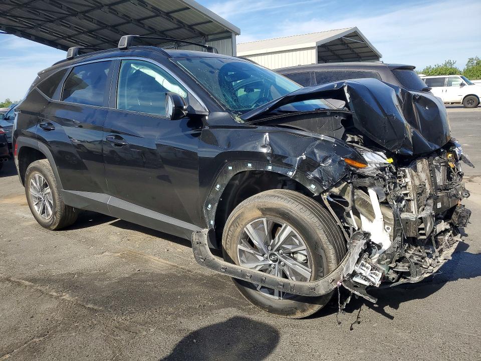 2024 Hyundai Tucson VIN KM8JBCD13RU204988 COPART salvage auction — FRONT END, Ca - Salvage Certificate, sold $3,150 on 2026-07-16 (photo 4)