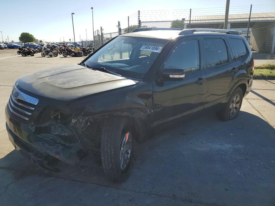 2009 Kia Borrego VIN KNDJJ741595021472 COPART salvage auction — FRONT END, CA - SALVAGE CERTIFICATE, sold $125 on 2026-07-20 (photo 1)