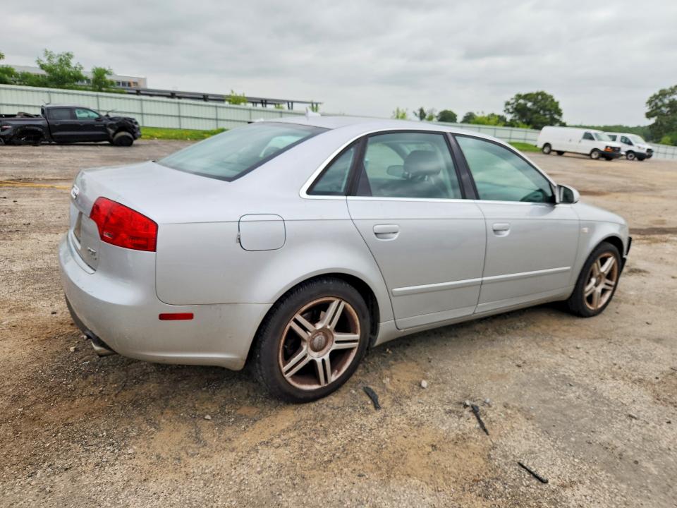 2007 Audi A4 VIN WAUDF78E37A058081 COPART salvage auction — HAIL, Wi - Junked Vehicle Bill Of Sale, sold $300 on 2026-07-14 (photo 3)