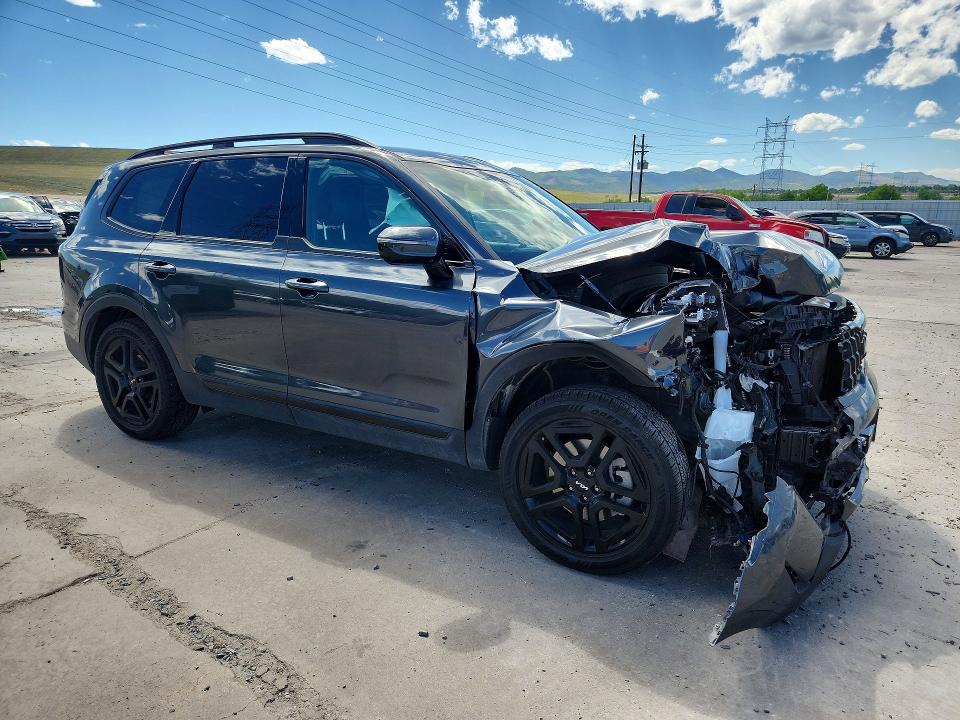 2024 Kia Telluride VIN 5XYP5DGC1RG436905 COPART salvage auction — FRONT END, Co - Salvage Title, sold $10,000 on 2026-07-25 (photo 4)