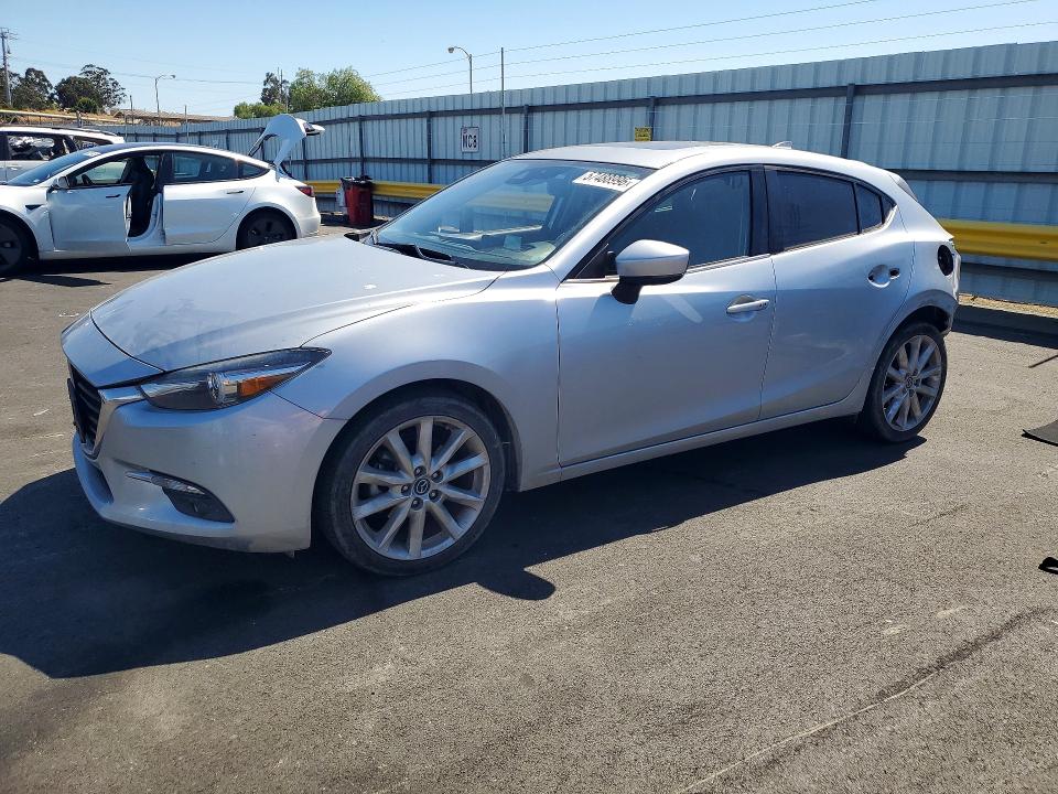 2017 Mazda 3 VIN JM1BN1M37H1116564 COPART salvage auction — REAR END, Ca - Salvage Certificate, sold $3,050 on 2026-08-24 (photo 1)
