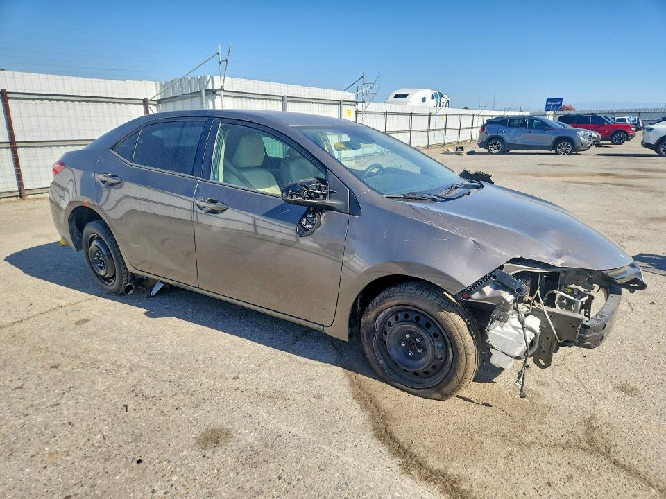 2017 Toyota Corolla VIN 5YFBURHE5HP734216 COPART salvage auction — FRONT END, Ca - Salvage Certificate, sold $2,700 on 2026-07-06 (photo 4)