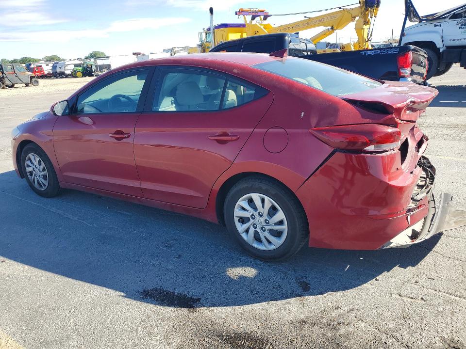 2017 Hyundai Elantra VIN KMHD74LF2HU390362 COPART salvage auction — REAR END, Id - Salvage Certificate Of Title, sold $1,600 on 2026-07-23 (photo 2)