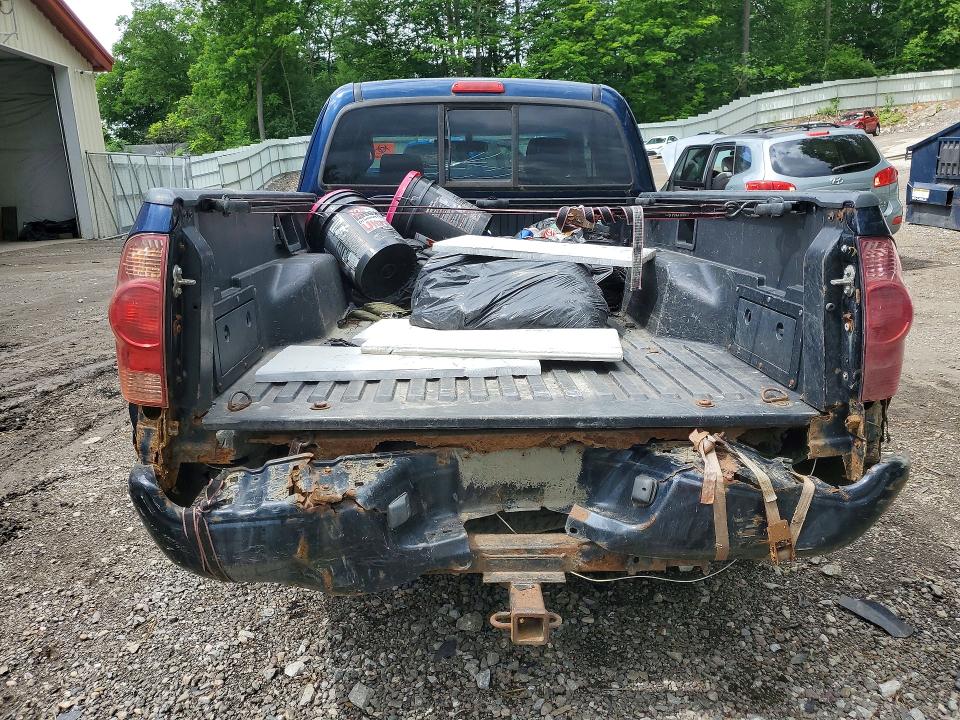 2007 Toyota Tacoma VIN 5TEUX42N87Z448428 COPART salvage auction — REAR END, Vt - Certificate Of Title, sold $1,850 on 2026-07-20 (photo 6)