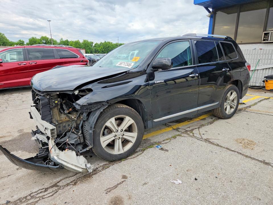 2011 Toyota Highlander VIN 5TDDK3EH7BS077041 COPART salvage auction — FRONT END, In - Cert Of Title-Salvage Title, sold $3,250 on 2026-07-06 (photo 1)
