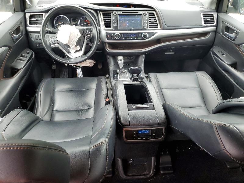 2019 Toyota Highlander VIN 5TDJZRFH1KS700363 COPART salvage auction — FRONT END, MA - CERT OF TITLE-SALVAGE (P), sold $375 on 2026-07-23 (photo 8)