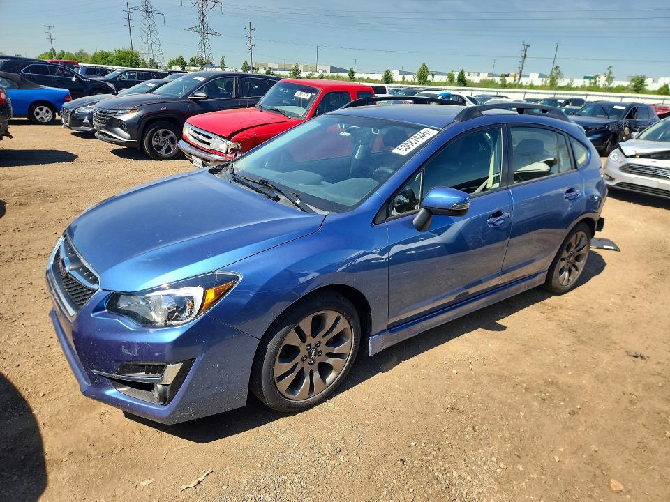 2016 Subaru Impreza VIN JF1GPAS64GH288169 — COPART salvage auction photo