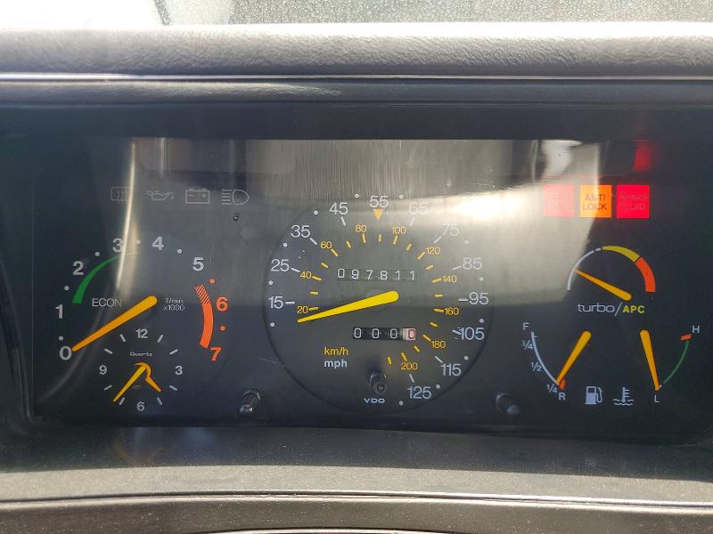 1990 Saab 900 VIN YS3AL75L0L7005307 COPART salvage auction — MINOR DENT/SCRATCHES, CA - DIS/DLR/EXP ONLY CLEAN TITLE, sold $4,450 on 2026-07-14 (photo 9)