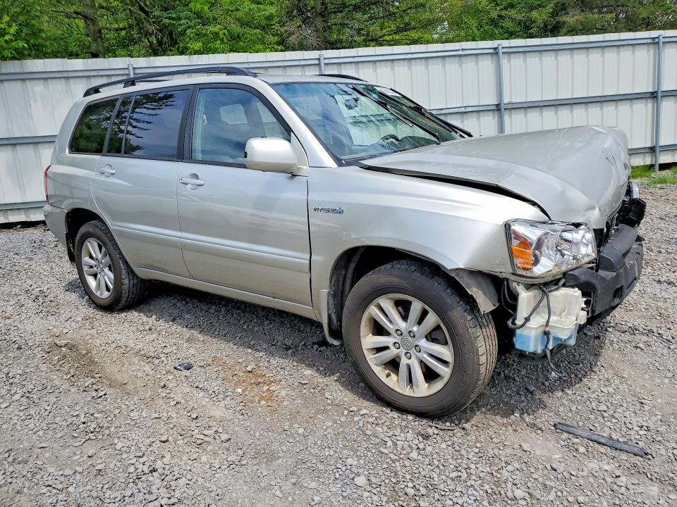 2006 Toyota Highlander hybrid VIN JTEEW21A060026688 COPART salvage auction — FRONT END, NY - MV-907A SALVAGE CERTIFICATE, sold $300 on 2026-07-13 (photo 4)