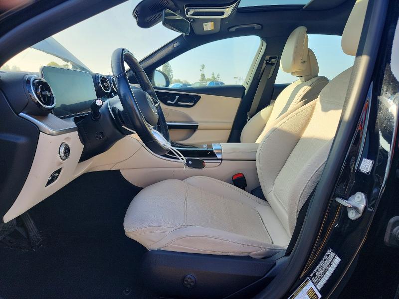 2023 Mercedes-benz C-klasse VIN W1KAF4HB4PR093035 COPART salvage auction — REAR END, Ca - Salvage Certificate, sold $10,200 on 2026-07-28 (photo 7)