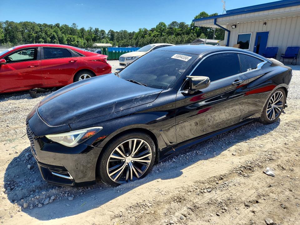 2018 Infiniti Q60 VIN JN1EV7EKXJM342529 COPART salvage auction — FRONT END, Ga - Cert Of Title-Salvage, sold $4,550 on 2026-07-07 (photo 1)