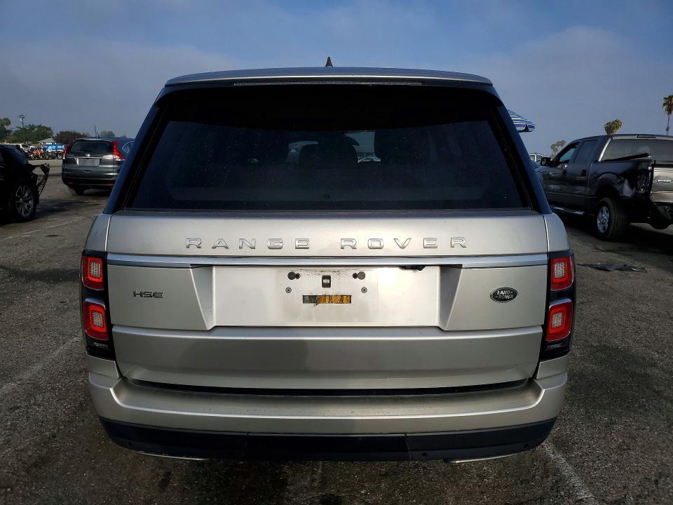 2019 Land rover RANGE ROVER VIN SALGS2SV3KA539716 COPART salvage auction — FRONT END, CA - SALVAGE CERTIFICATE, sold $13,800 on 2026-07-24 (photo 6)