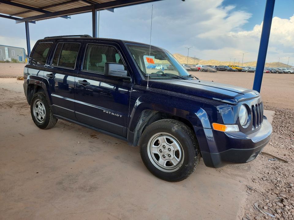 2017 Jeep Liberty (patriot) VIN 1C4NJPBB9HD136321 COPART salvage auction — FRONT END, Az - Cert Of Title - Salvage, sold $1,350 on 2026-07-09 (photo 4)