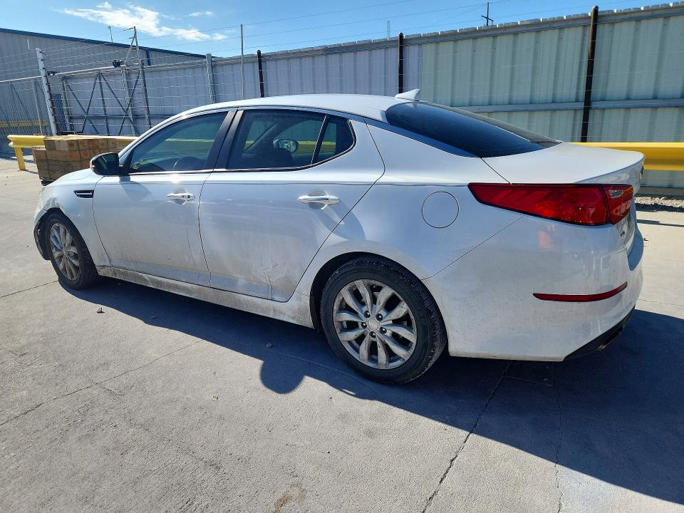 2014 Kia Optima VIN 5XXGN4A70EG322436 COPART salvage auction — FRONT END, Tx - Salvage Vehicle Title, sold $1,850 on 2026-07-31 (photo 2)
