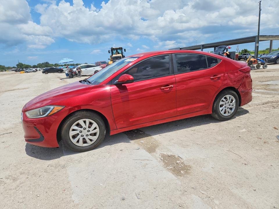 2018 Hyundai Elantra VIN 5NPD74LFXJH294676 COPART salvage auction — REAR END, Fl - Cert Of Ttl-Rebuilt&Slvg Rbld, sold $2,150 on 2026-07-02 (photo 1)