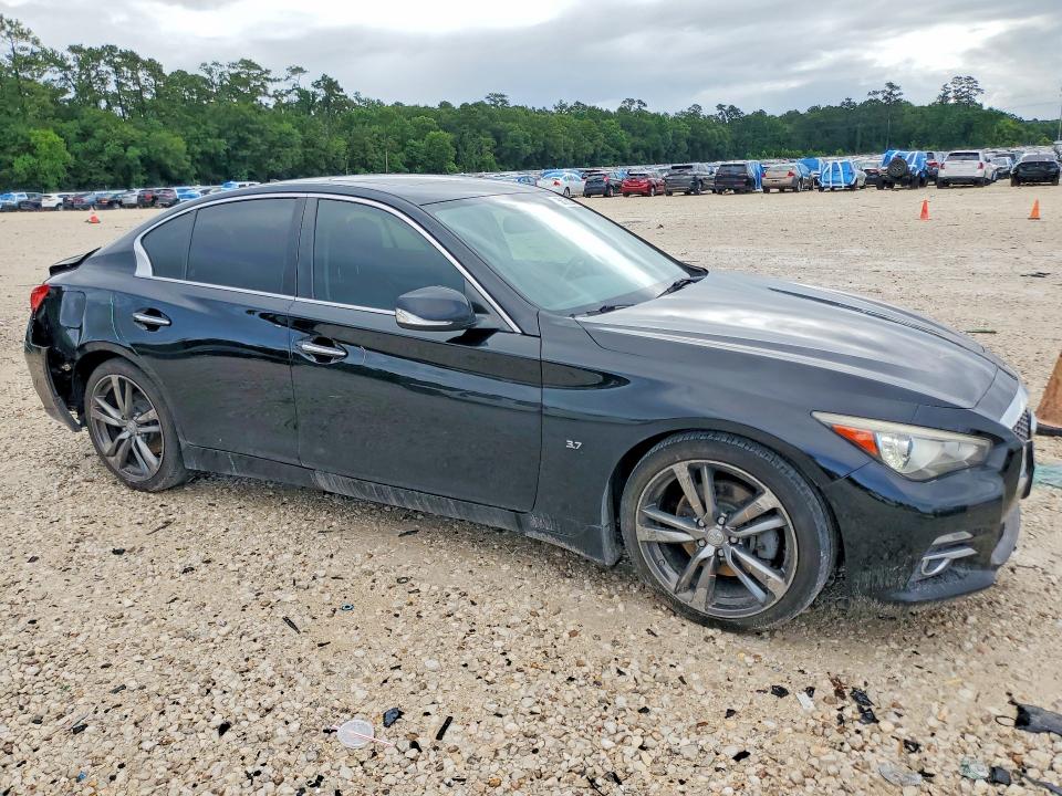 2015 Infiniti Q50 VIN JN1BV7AP5FM348511 COPART salvage auction — REAR END, Tx - Salvage Vehicle Title, sold $1,400 on 2026-07-28 (photo 4)