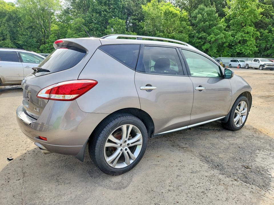 2011 Nissan Murano VIN JN8AZ1MU4BW067766 COPART salvage auction — FRONT END, LA - CERT OF TITLE-SALVAGE, sold $800 on 2026-07-23 (photo 3)
