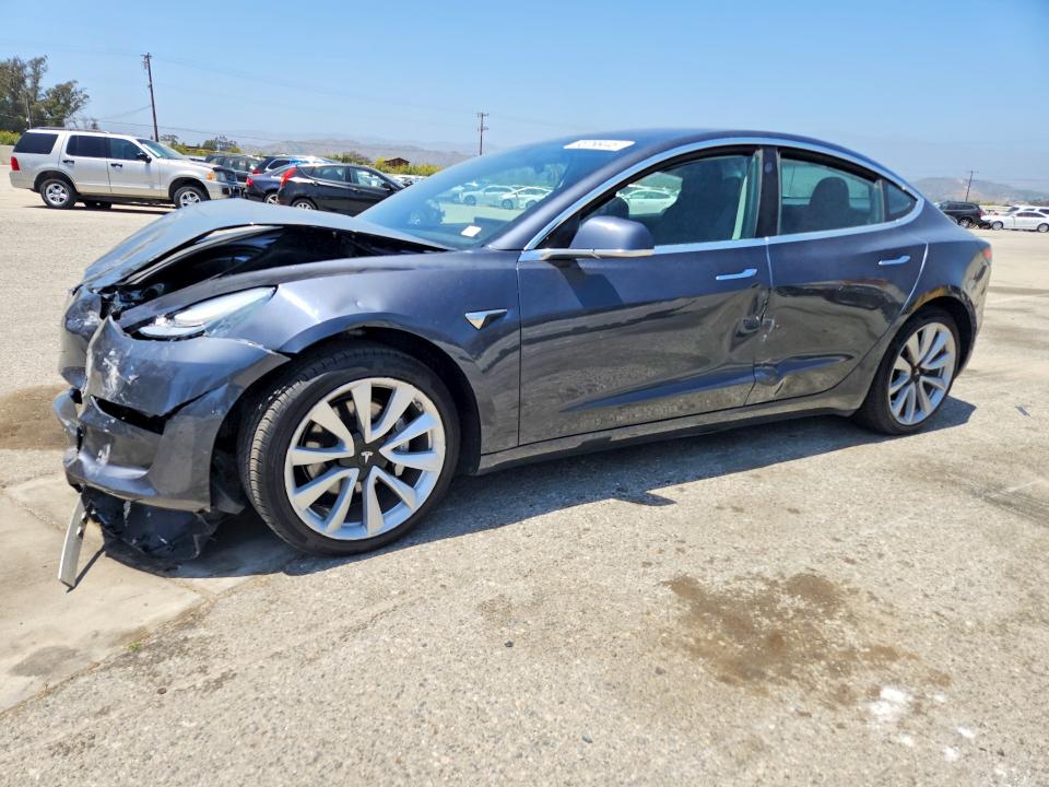 2018 Tesla Model 3 VIN 5YJ3E1EA3JF052750 COPART salvage auction — FRONT END, Ca - Salvage Certificate, sold $3,350 on 2026-07-02 (photo 1)