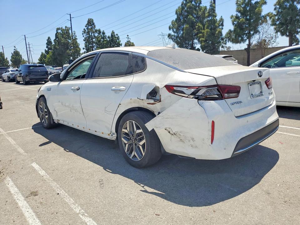 2020 Kia Optima hybrid VIN KNAGU4LE5L5045425 COPART salvage auction — REAR END, CA - DIS/DLR/EXP ONLY CLEAN TITLE (P), sold $10,000 on 2026-07-09 (photo 2)