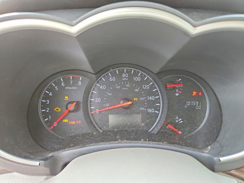 2012 Nissan Quest VIN JN8AE2KP9C9040349 COPART salvage auction — FRONT END, Md - Cert Of Salvage > 75% Damage, sold $800 on 2026-07-17 (photo 9)