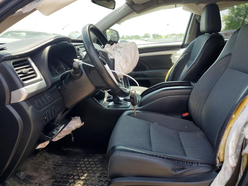 2015 Toyota Highlander VIN 5TDBKRFH8FS191791 COPART salvage auction — FRONT END, On - Permit Salvage, sold $5,000 on 2026-07-09 (photo 7)