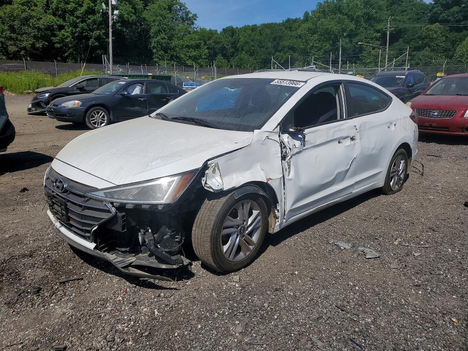 2020 Hyundai Elantra VIN 5NPD84LF4LH631455 COPART salvage auction — FRONT END, Md - Cert Of Salvage > 75% Damage, sold $2,250 on 2026-07-02 (photo 1)
