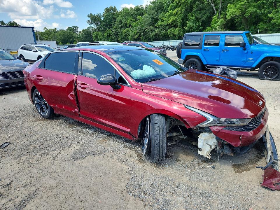 2022 Kia K5 VIN 5XXG64J22NG093467 COPART salvage auction — FRONT END, La - Cert Of Title-Salvage, sold $800 on 2026-07-23 (photo 4)