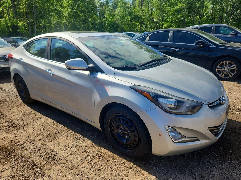 2014 Hyundai Elantra VIN KMHDH4AH5EU189715 COPART salvage auction — SIDE, On - Permit No Brand - Unfit, sold $2,200 on 2026-07-16 (photo 4)