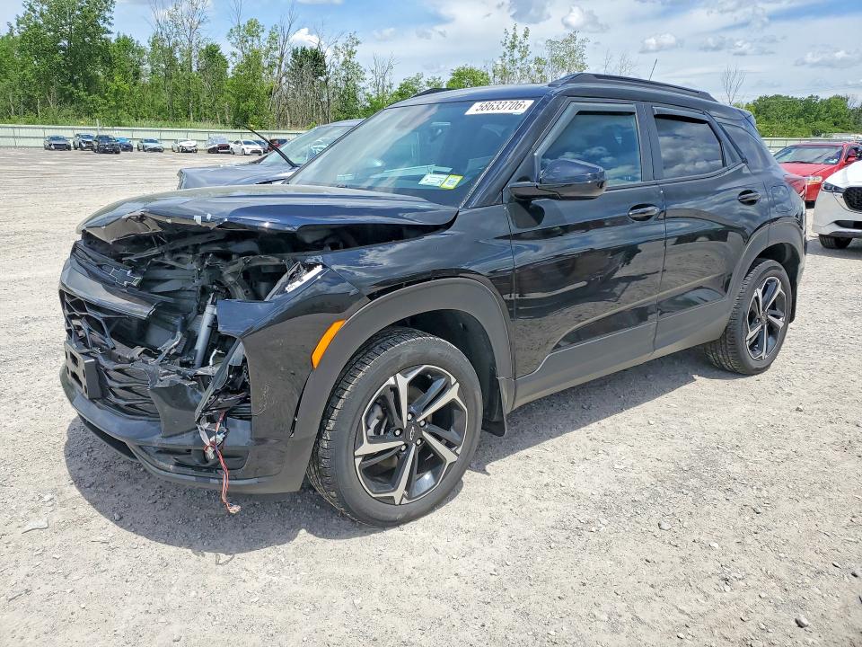 2022 Chevrolet Trailblazer VIN KL79MUSL8NB137173 COPART salvage auction — FRONT END, Ny - Mv-907A Salvage Certificate, sold $6,800 on 2026-07-27 (photo 1)