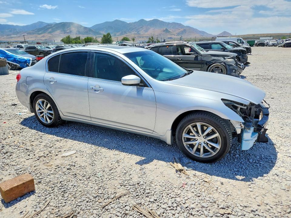 2009 Infiniti G37 VIN JNKCV61FX9M052972 COPART salvage auction — FRONT END, Ut - Salvage Certificate, sold $700 on 2026-07-24 (photo 4)