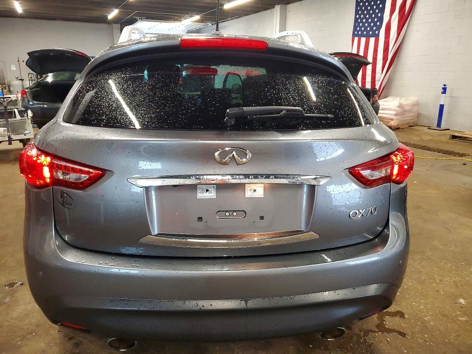 2017 Infiniti Qx70 VIN JN8CS1MW9HM414401 COPART salvage auction — HAIL, Ia - Cert Of Title-Salvage Title, sold $1,550 on 2026-07-29 (photo 6)