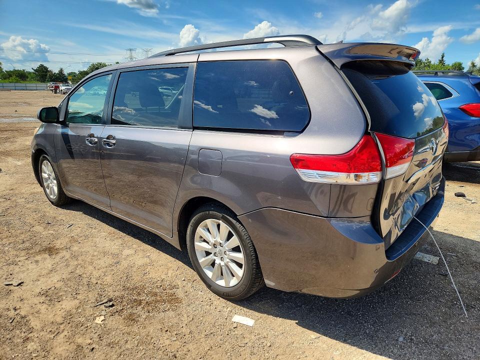 2012 Toyota VIN 5TDDK3DCXCS030190 COPART salvage auction — REAR END, IL - SALVAGE CERTIFICATE, sold $2,550 on 2026-07-30 (photo 2)