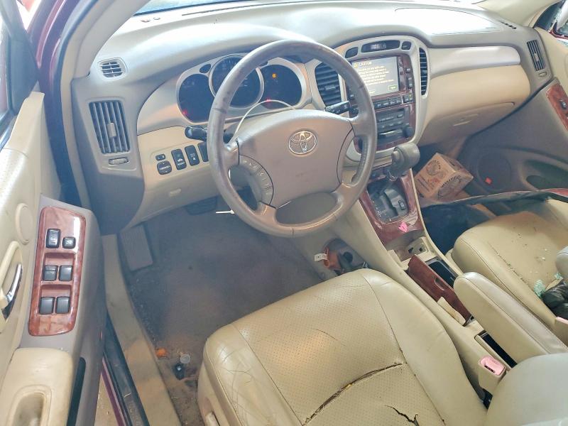 2006 Toyota Highlander VIN JTEEP21A860171278 COPART salvage auction — FRONT END, Pa - Certificate Of Salvage, sold $475 on 2026-07-22 (photo 8)