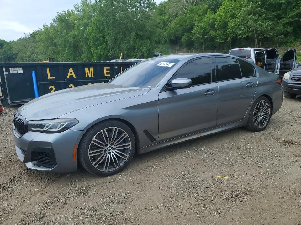 2021 BMW M5 VIN WBA13BK0XMCF38083 COPART salvage auction — SIDE, Ny - Mv-907A Salvage Certificate, sold $18,200 on 2026-07-28 (photo 1)